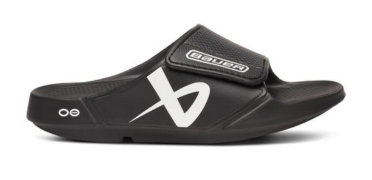 BAUER/OOFOS Men's OOahh Sport Flex Sandal – Black