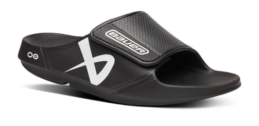 BAUER/OOFOS Women's OOahh Sport Flex Sandal – Black