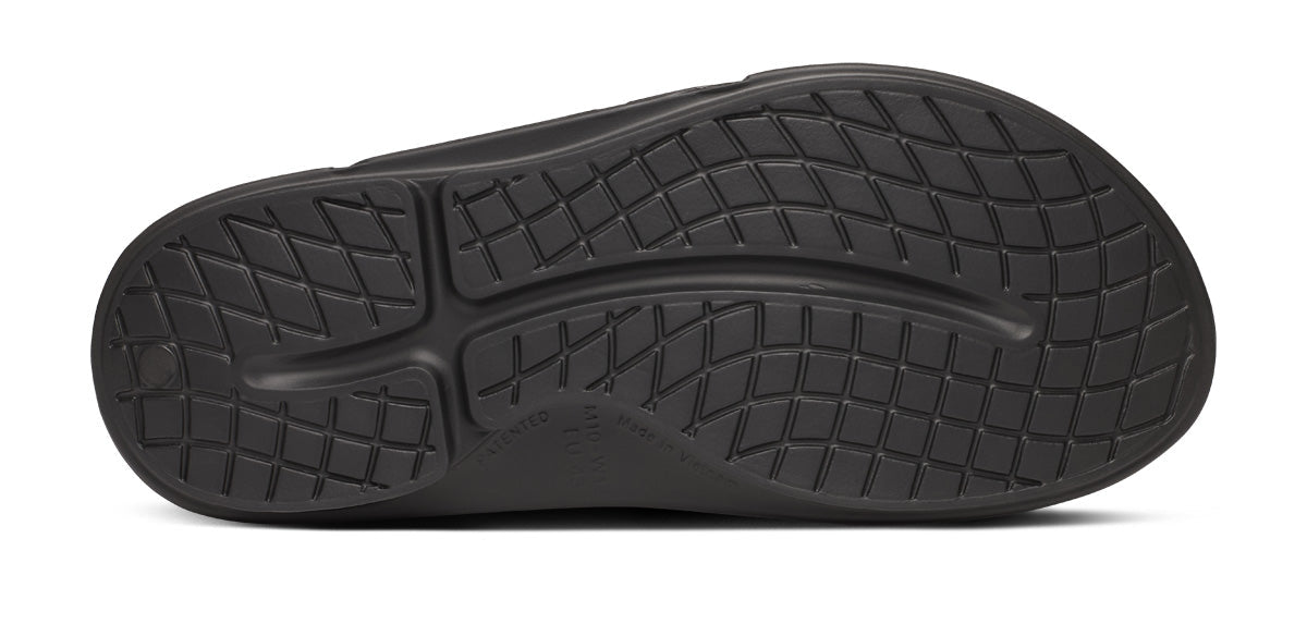 BAUER/OOFOS Men's OOahh Sport Flex Sandal – Black